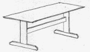 Trestle table concept sketch
