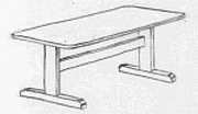 Trestle table concept sketch
