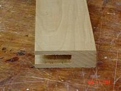 The depth of this mortise is between 1/2 and 2/3 the board width