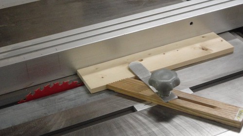Combination feather board and hold-down