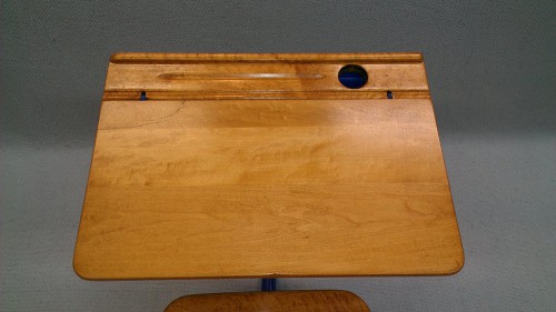 Top view of restored desk surface