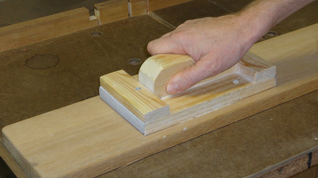 Home-made sanding block