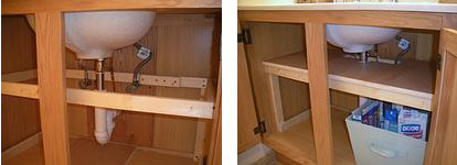 Shelf framework made from 3/4" x 1-1/2" scrap wood