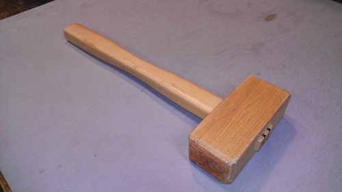Some of the mallets had a beveled edge