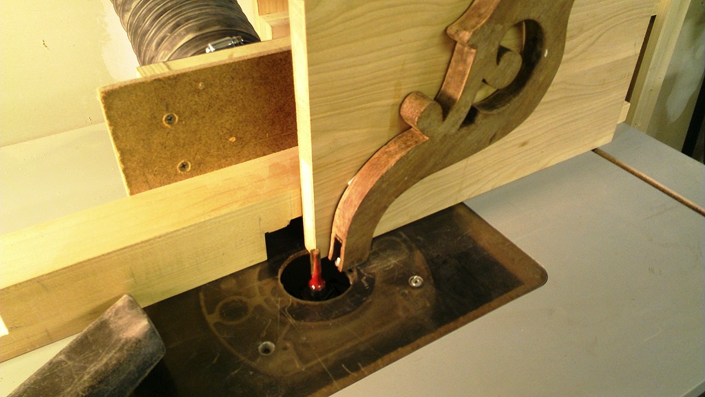 Routing a slot for the replacement tenon