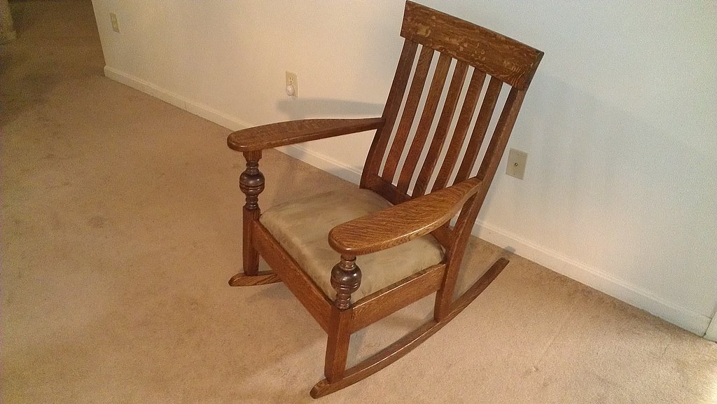 Fully restored Mission style rocking chair