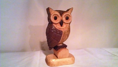 My second attempt at a carved owl