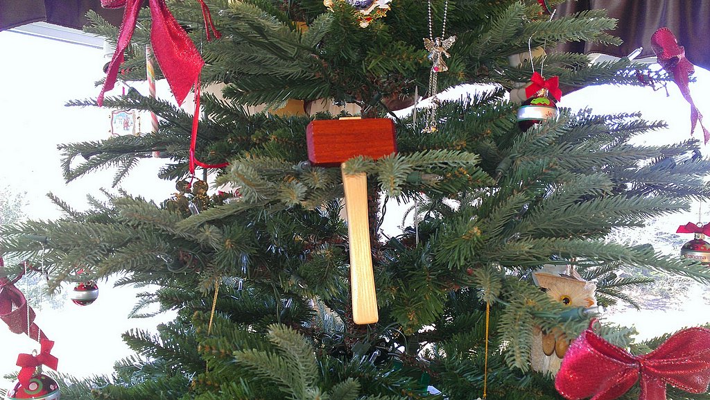 A mini-mallet makes a great tree ornament!