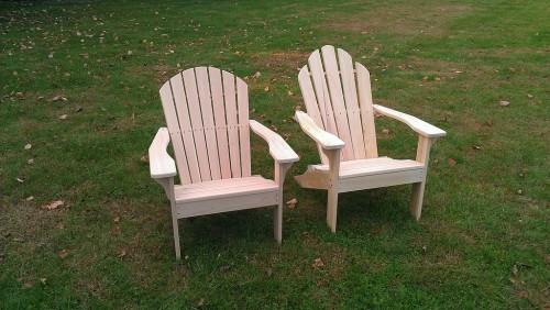 Adirondack chair variations: shell back and traditional back