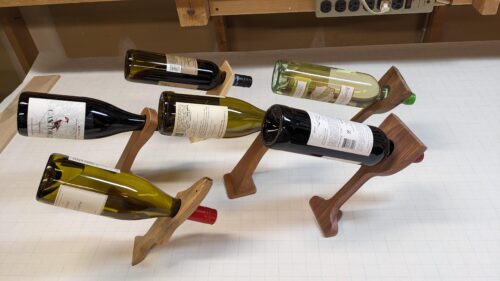 Gravity defying wine holders